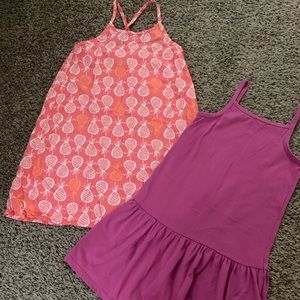 pineapple & pink dress set